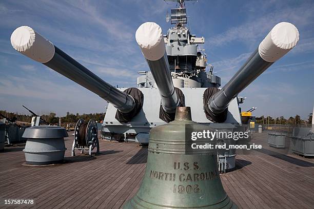 uss north carolina - battleship stock pictures, royalty-free photos & images