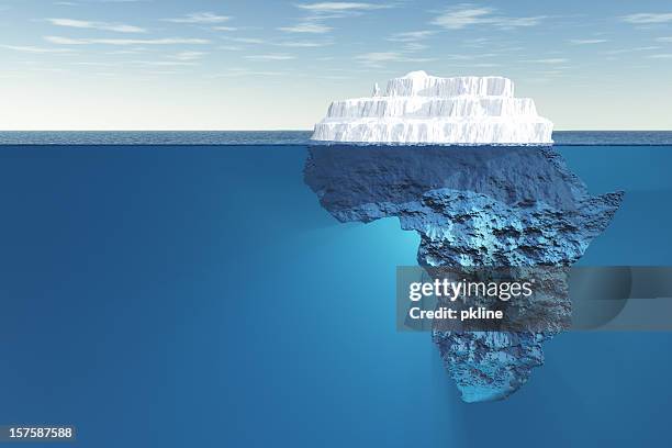 africa iceberg underwater - iceberg stockfoto's en -beelden