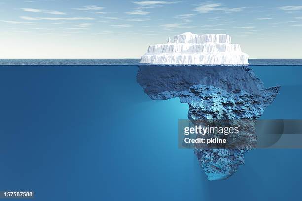 africa iceberg underwater - iceberg bildbanksfoton och bilder