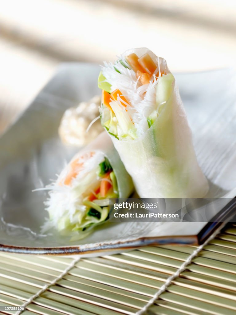 Vietnamese Mango Rice Paper Rolls