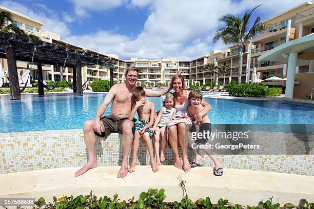 family fun on vacation - embarrased dad stock pictures, royalty-free photos & images