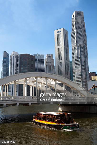 singapur city - singapore river stock-fotos und bilder