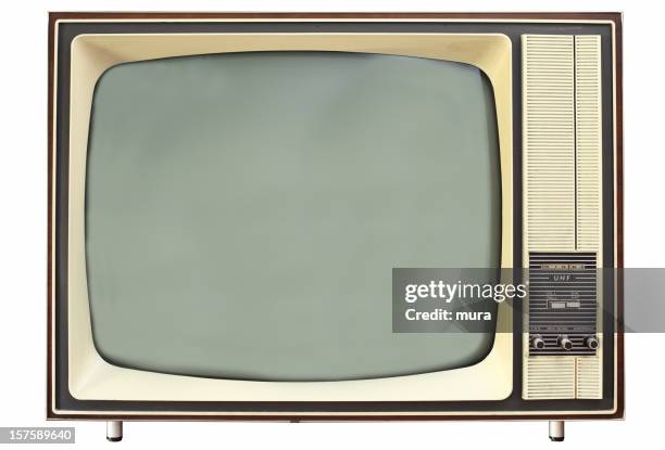 retro style tv set - retro television stock pictures, royalty-free photos & images