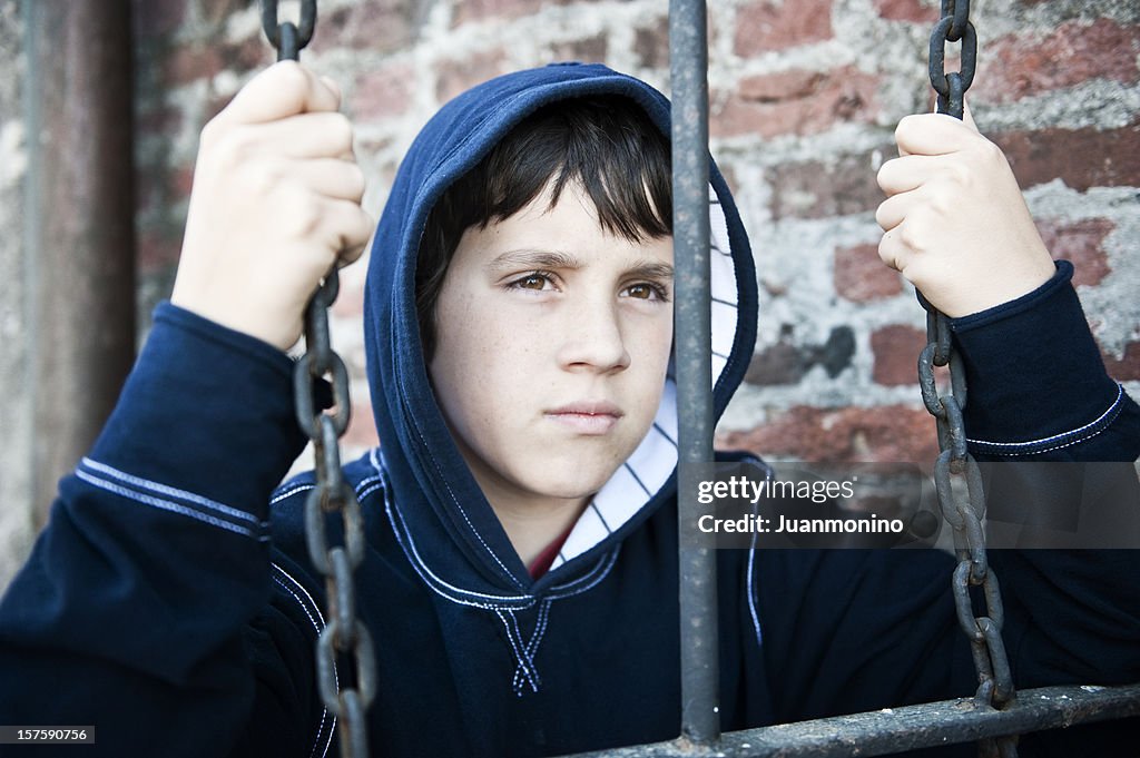 Child in juvenile detention
