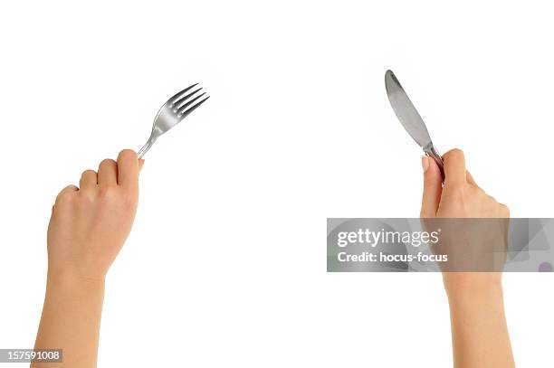 eating - bestek stockfoto's en -beelden