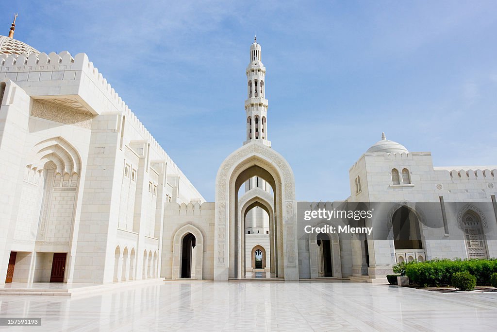 Architettura grande moschea del sultano Qabus
