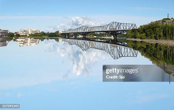 view on ottawa river - gatineau stock pictures, royalty-free photos & images