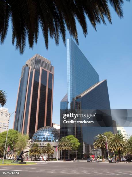 mexican stock exchange skyscraper, mexico city - mexico market stock pictures, royalty-free photos & images