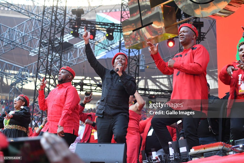 Eff Rally Today EFF party leader Julius Malema ,EFF party deputy President Floyd ...