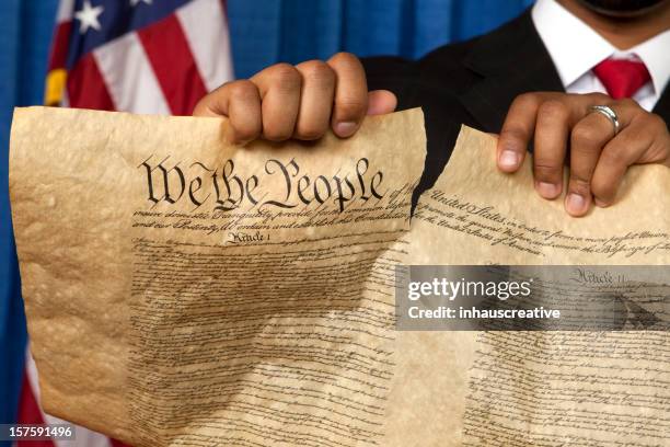 zerstören die bill of rights für - verfassung stock-fotos und bilder