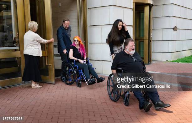April Margera, Musician Jess Margera with girlfriend, Lima Jevremović and Phil Margera are seen arriving to Chester County Justice Center on July 27,...
