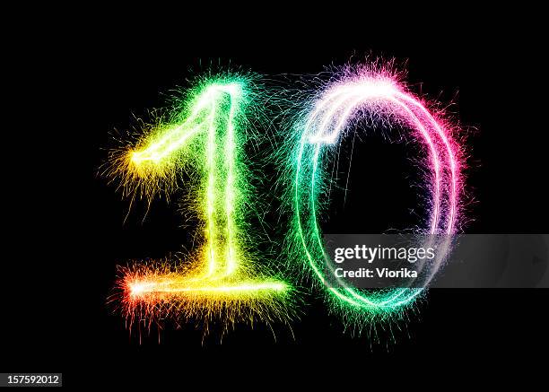 sparkling number 10 (xxl) - 10 stock pictures, royalty-free photos & images