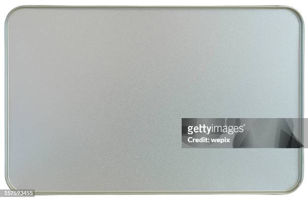 silver lámina de metal textura de fondo de bordes con pestaña - tray fotografías e imágenes de stock