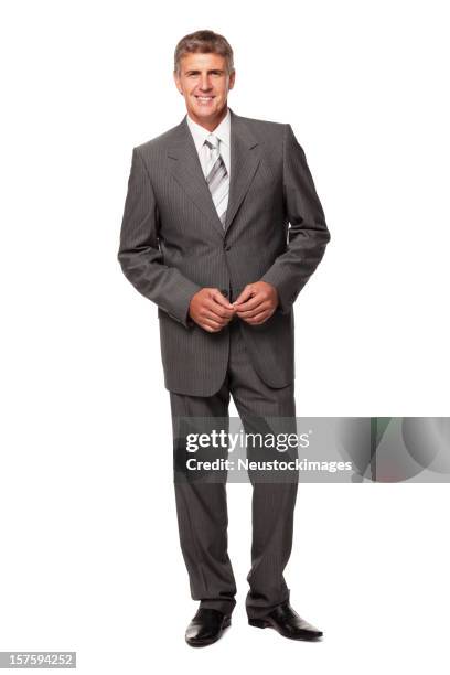 handsome businessman smiling. isolated - full suit stock pictures, royalty-free photos & images