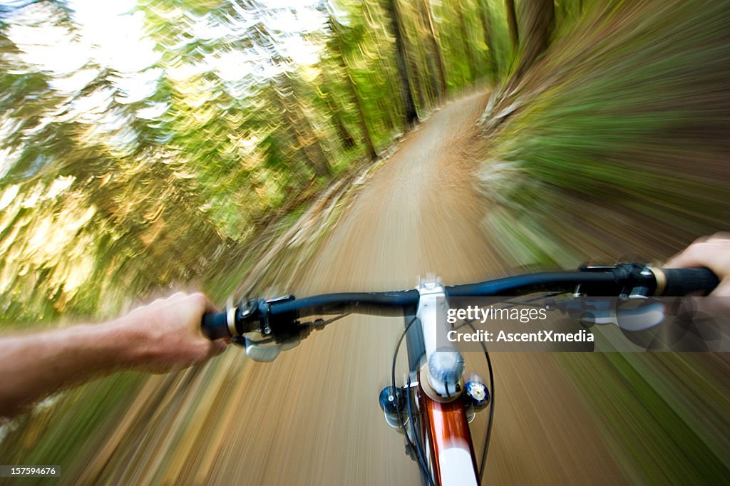 Point of view (POV) cross country mountain biking