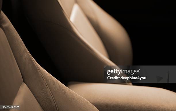 modern car seats - auto interieur stockfoto's en -beelden