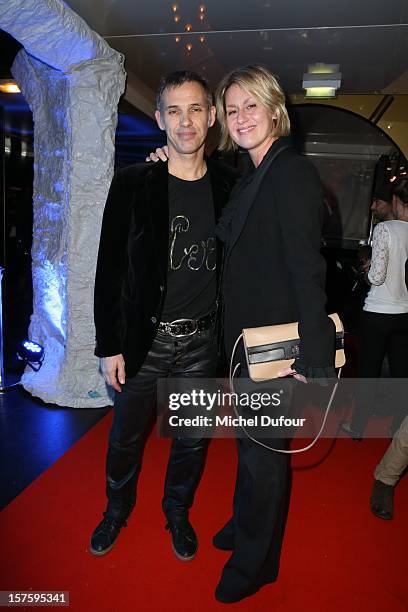 Paul and Luana Belmondo attend jeweler Edouard Nahum's 'Maya' collection launch cocktail party at La Gioia on December 4, 2012 in Paris, France.