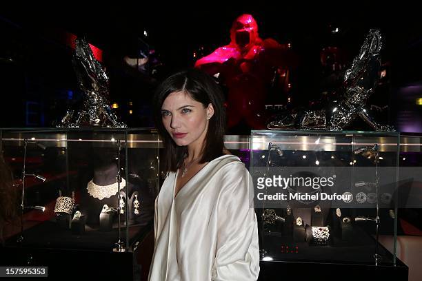 Delphine Chaneac attends jeweler Edouard Nahum's 'Maya' collection launch cocktail party at La Gioia on December 4, 2012 in Paris, France.
