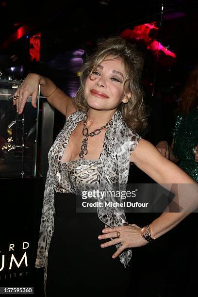 Grace de Capitani attends jeweler Edouard Nahum's 'Maya' collection launch cocktail party at La Gioia on December 4, 2012 in Paris, France.