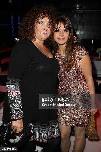 Valerie Mairesse and Severine Ferrer attend jeweler Edouard Nahum's 'Maya' collection launch cocktail party at La Gioia on December 4, 2012 in Paris,...