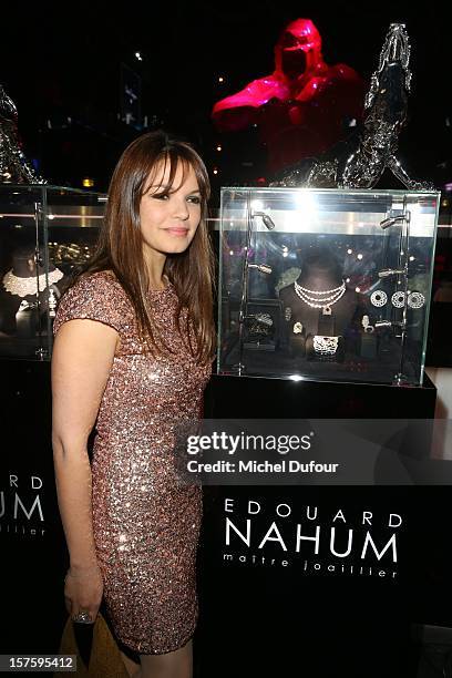 Severine Ferrer attends jeweler Edouard Nahum's 'Maya' collection launch cocktail party at La Gioia on December 4, 2012 in Paris, France.