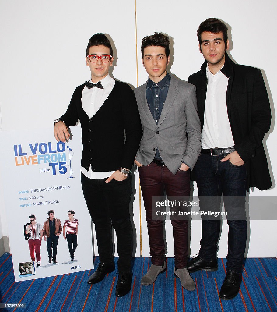 Il Volo Holiday Concert At Jet Blue Terminal 5