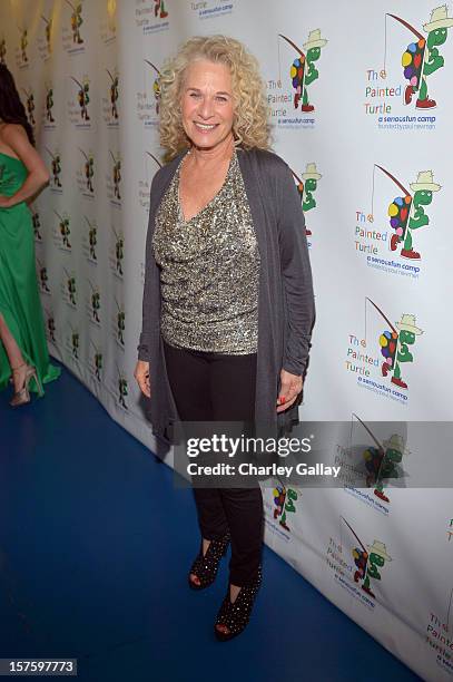 Singer/songwriter Carole King arrives at a celebration of Carole King and her music to benefit Paul Newman's The Painted Turtle Camp at the Dolby...