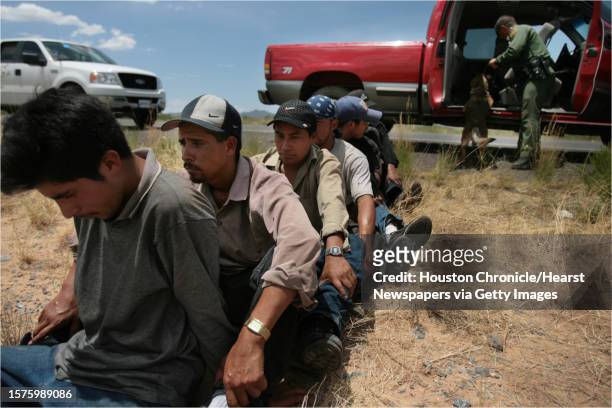 Agent spotted two suspicious trucks, which was apprehended by U.S. Border Patrol agents and found a trucks with 6 illegal immigrants in each vehicle...