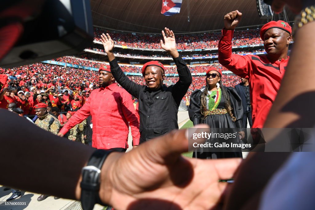 Eff Rally Today EFF party leader Julius Malema ,EFF party deputy President Floyd ...