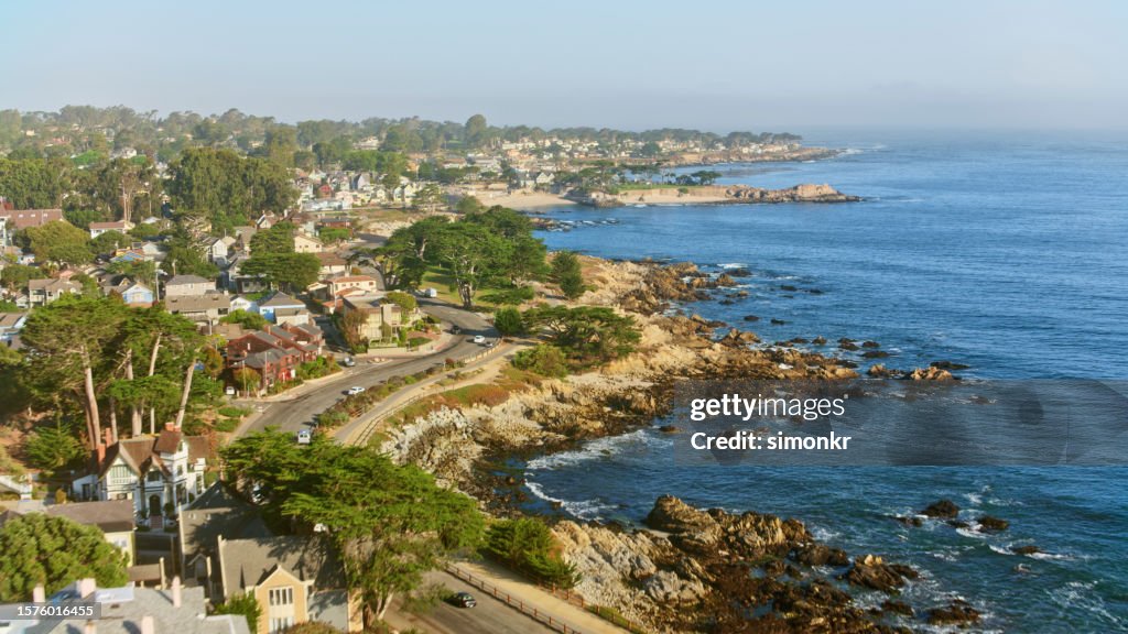 Vista do bairro à beira-mar