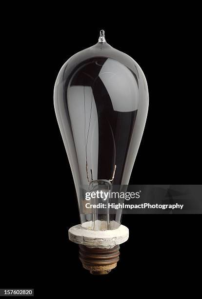 edison light bulb - edison bulb stockfoto's en -beelden