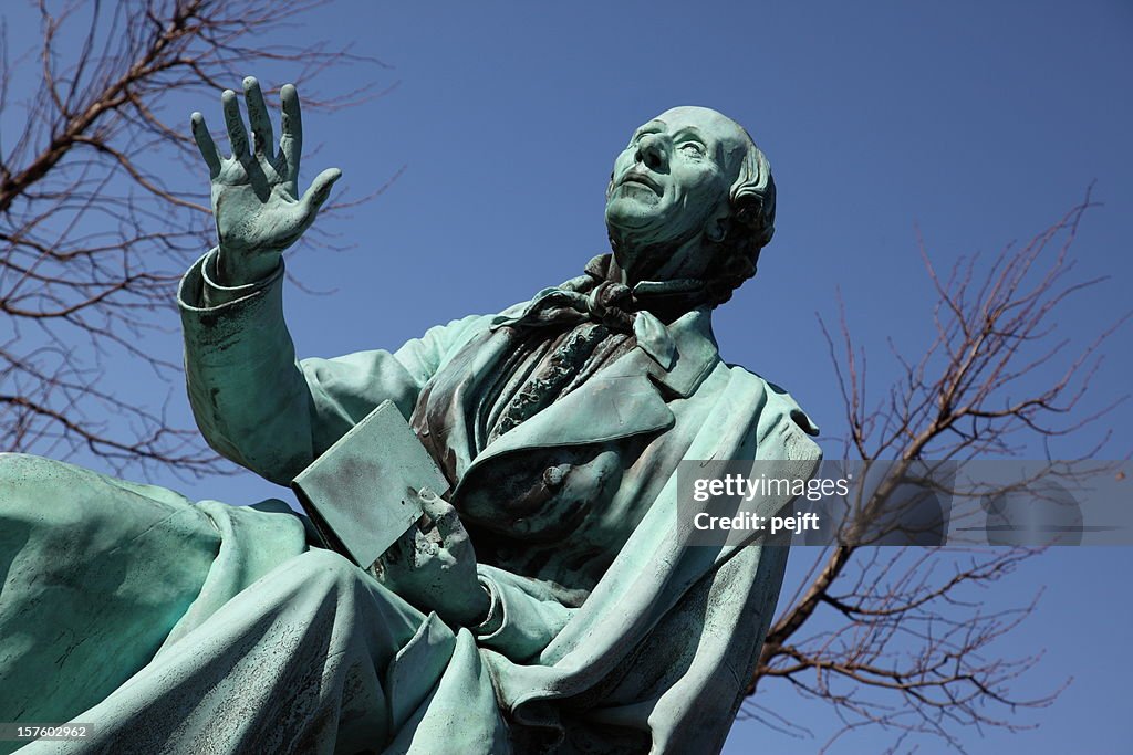 Hans Christian Andersen mundialmente famoso poeta em Copenhague