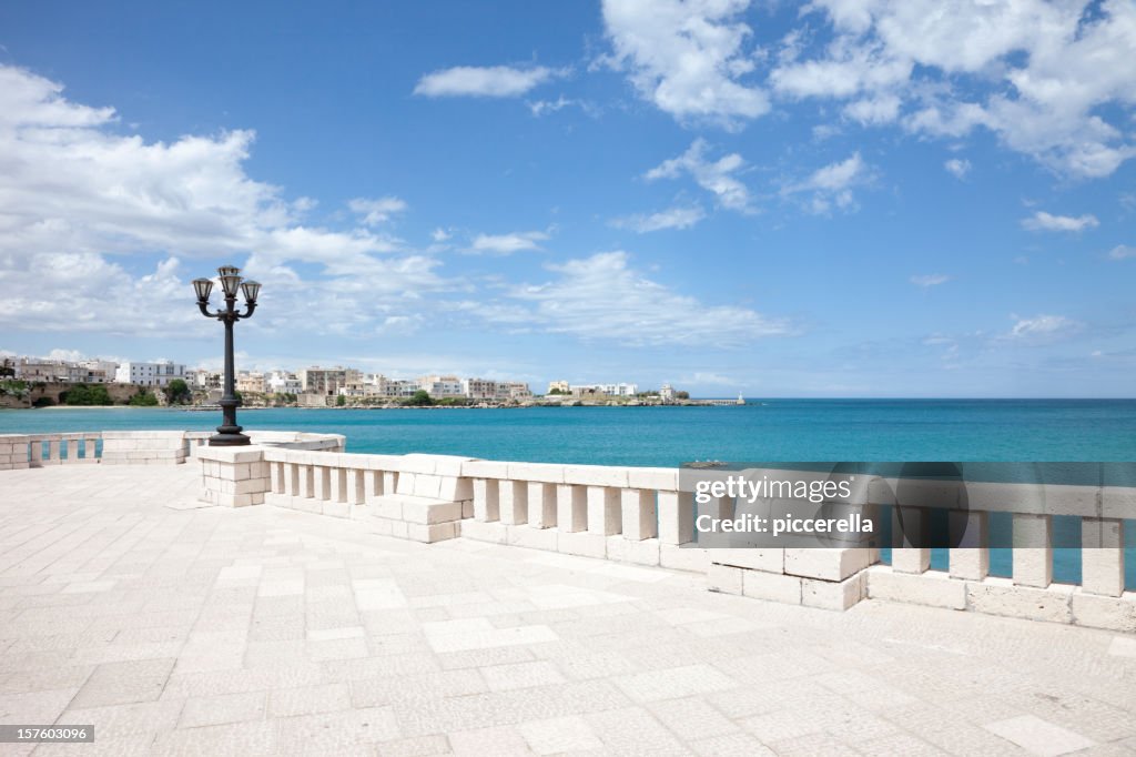 Ocean view of tornado seafront