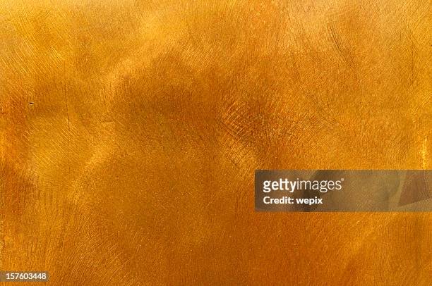 abstrato dourado mosqueado textura de placa de metal para planos de fundo - brass - fotografias e filmes do acervo