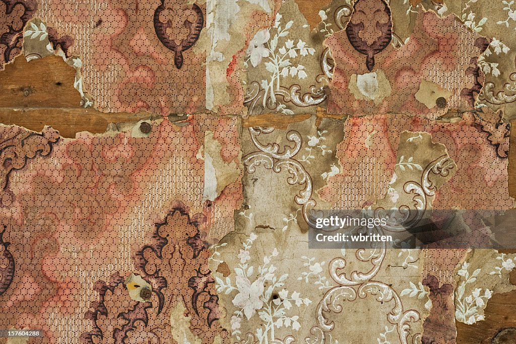Closeup Of Old Peeling Wallpaper High-Res Stock Photo - Getty Images