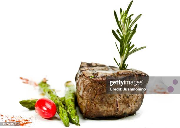 char grilled fillet mignon - course meal stock pictures, royalty-free photos & images