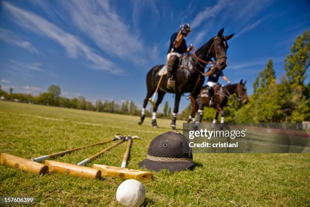 polo de cavalos - sport equestre imagens e fotografias de stock