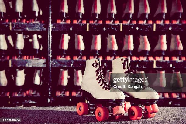 inline-skates - roller rink stock-fotos und bilder