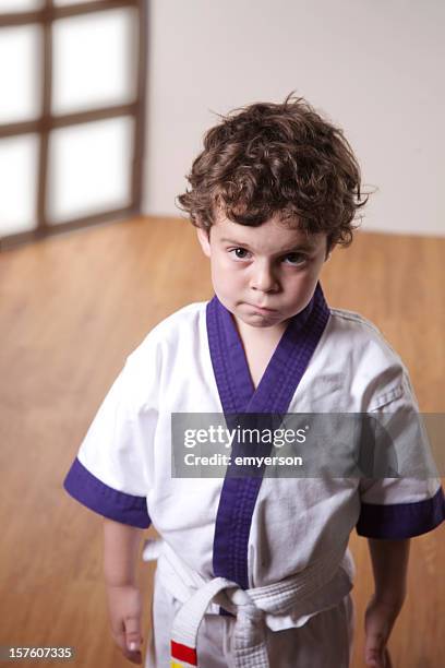 karate kid: uncertain - karateka stock pictures, royalty-free photos & images