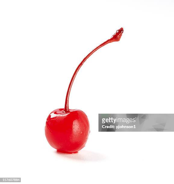 maraschino cherry - plant stem stock pictures, royalty-free photos & images