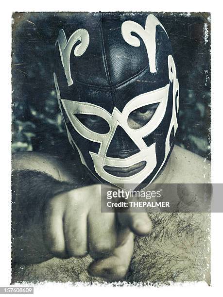 figther wrestling - lucha libre stock pictures, royalty-free photos & images