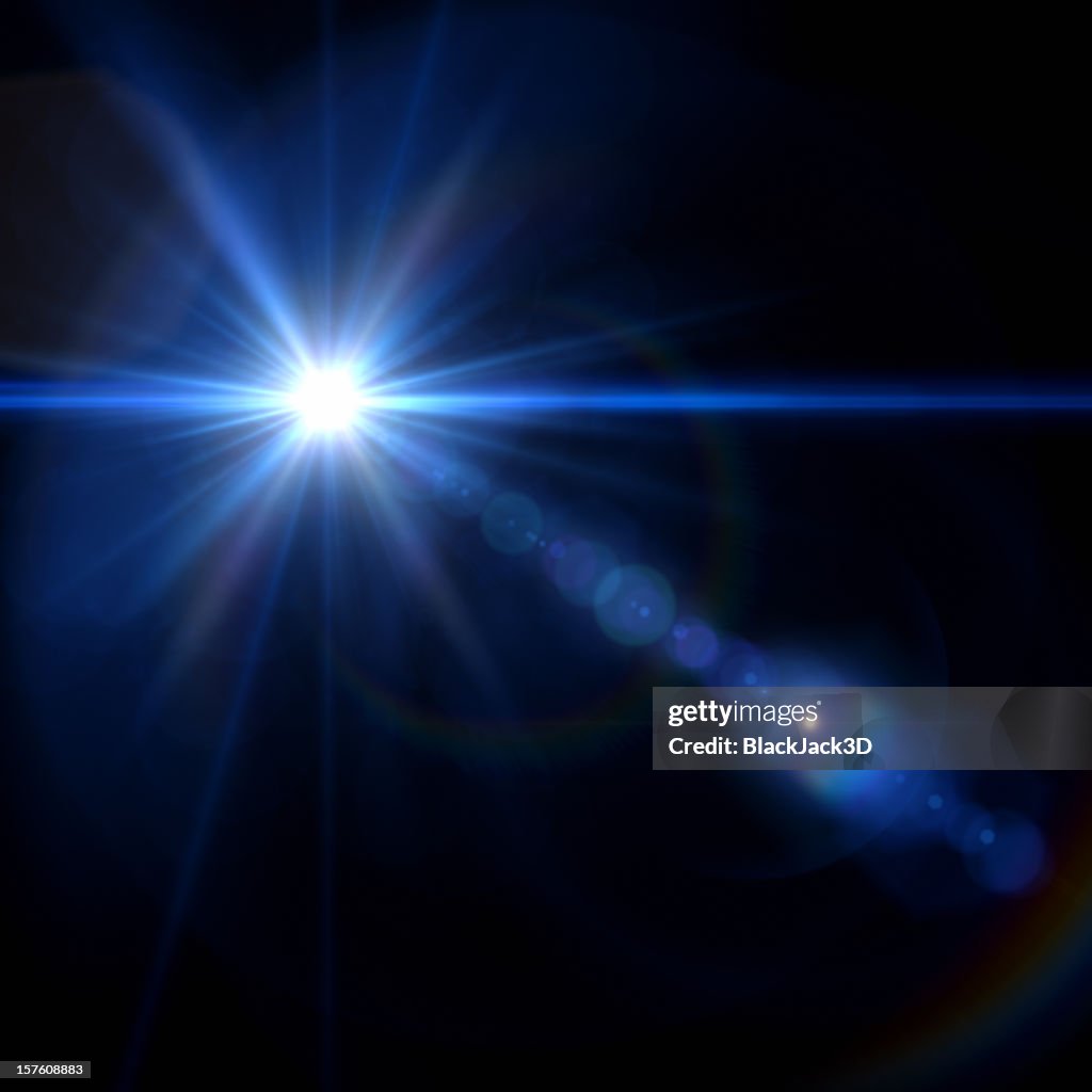 Star With Lens Flare