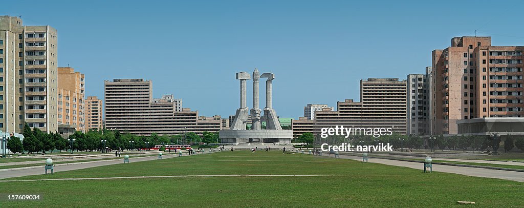 Capital quadrado em Pyongyang, Coreia do Norte