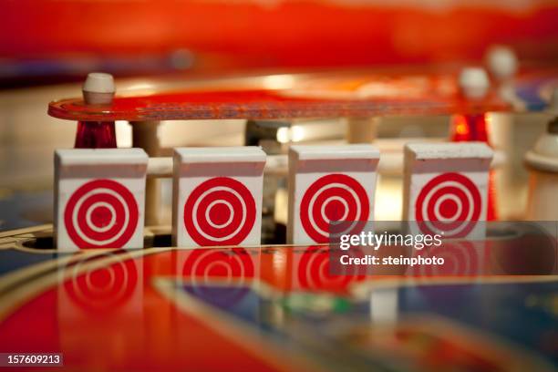 pinball drop down targets - pinball stock pictures, royalty-free photos & images