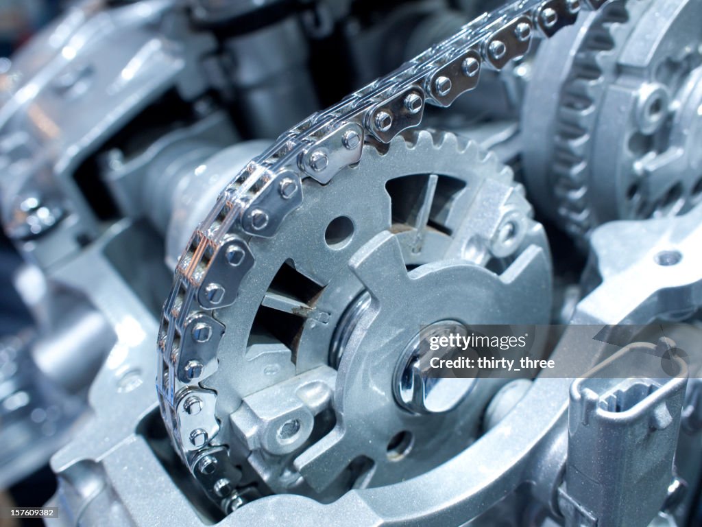 Chain and gears