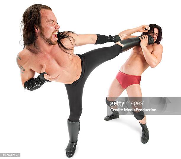 wrestlers - play fight stock pictures, royalty-free photos & images