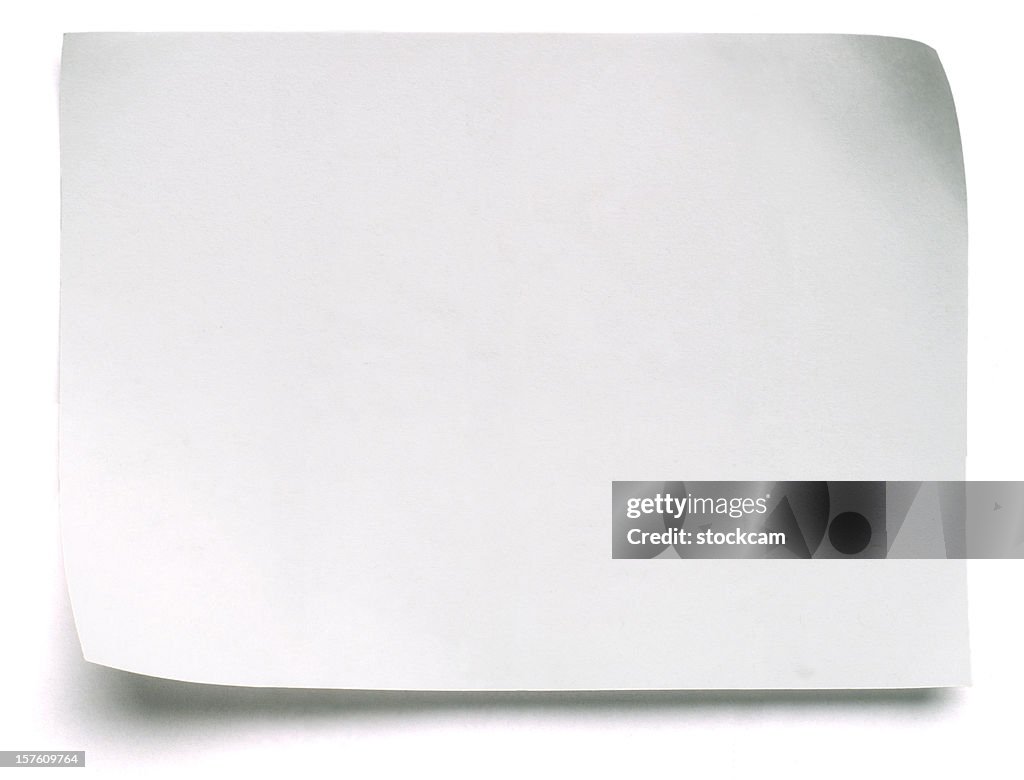 Post It Note White.pdf Blank White Postit Note High-Res Stock Photo - Getty Images