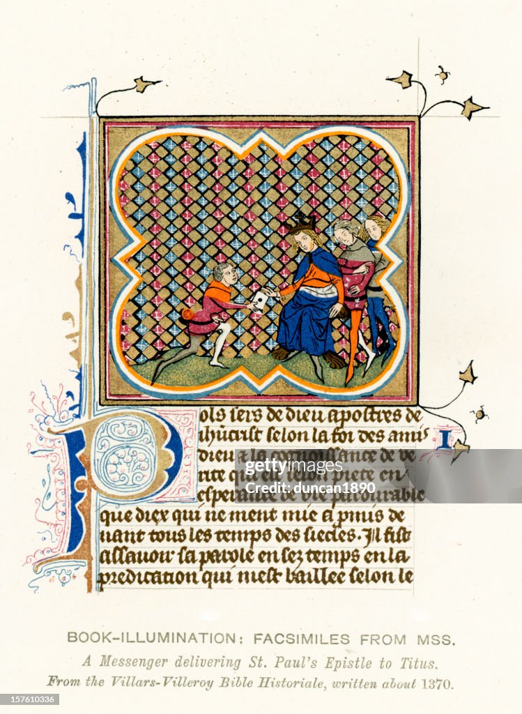 Medieval Illumination St Paul "s Epistle