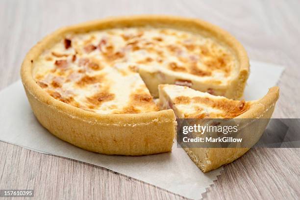 quiche - savoury pie stock pictures, royalty-free photos & images