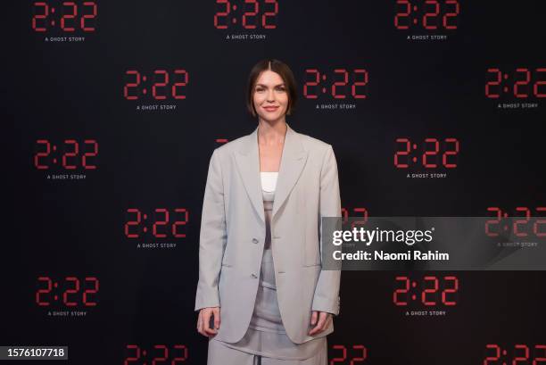 Ruby Rose attends the opening night of "2:22 - A Ghost Story" at Her Majesty's Theatre on July 28, 2023 in Melbourne, Australia.